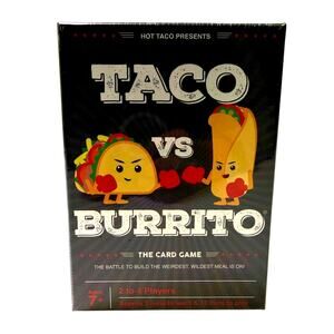 Taco VS Burrito The Card Game- 7+ Games- Brand New